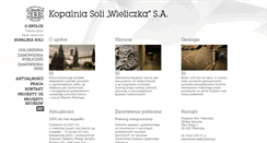 Desktop Screenshot of kopalniawieliczka.eu